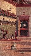 CARPACCIO, Vittore Vision of St Augustin (detail) fdg oil on canvas